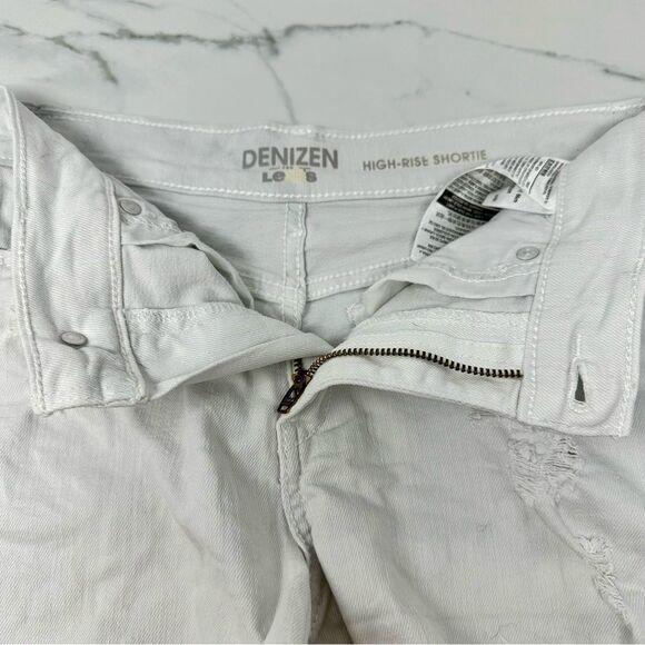 Denizen Distressed High Rise Jean Shorts- Size 26 - Picture 6 of 10